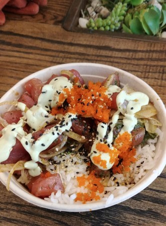 Look at that gorgeous poke bowl!